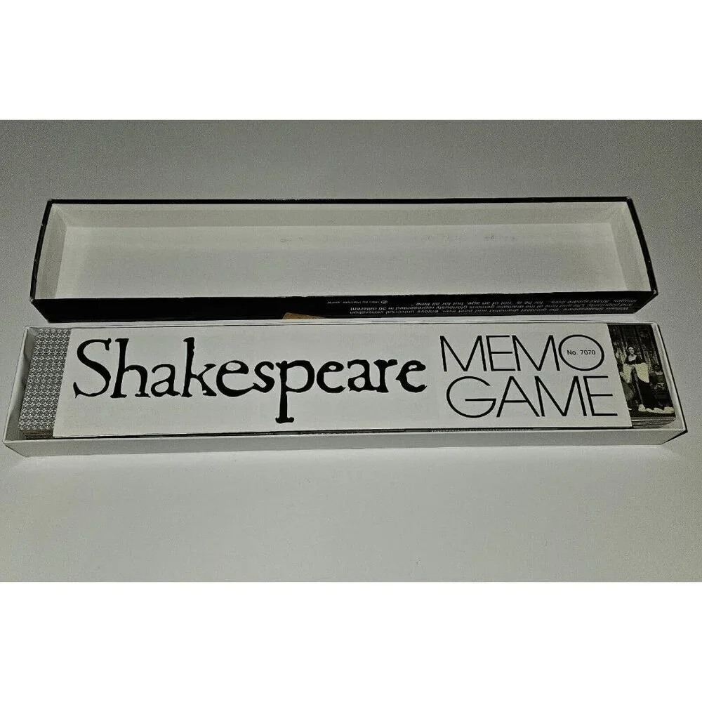 VTG Shakespeare Memo Game Memory Match COMPLETE 72 Cards 1995 Piatnik